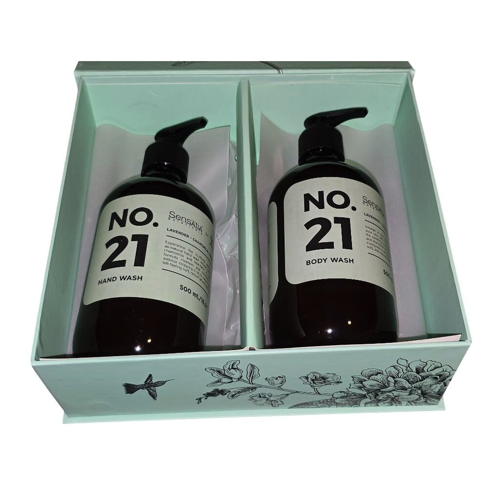 Sensatia Botanicals XXI Hand & Body Wash Set Lavender Chamomile Mandarin 500 ml